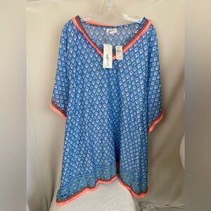 Pure Nordic  Kaftan
White Blue Print NWT